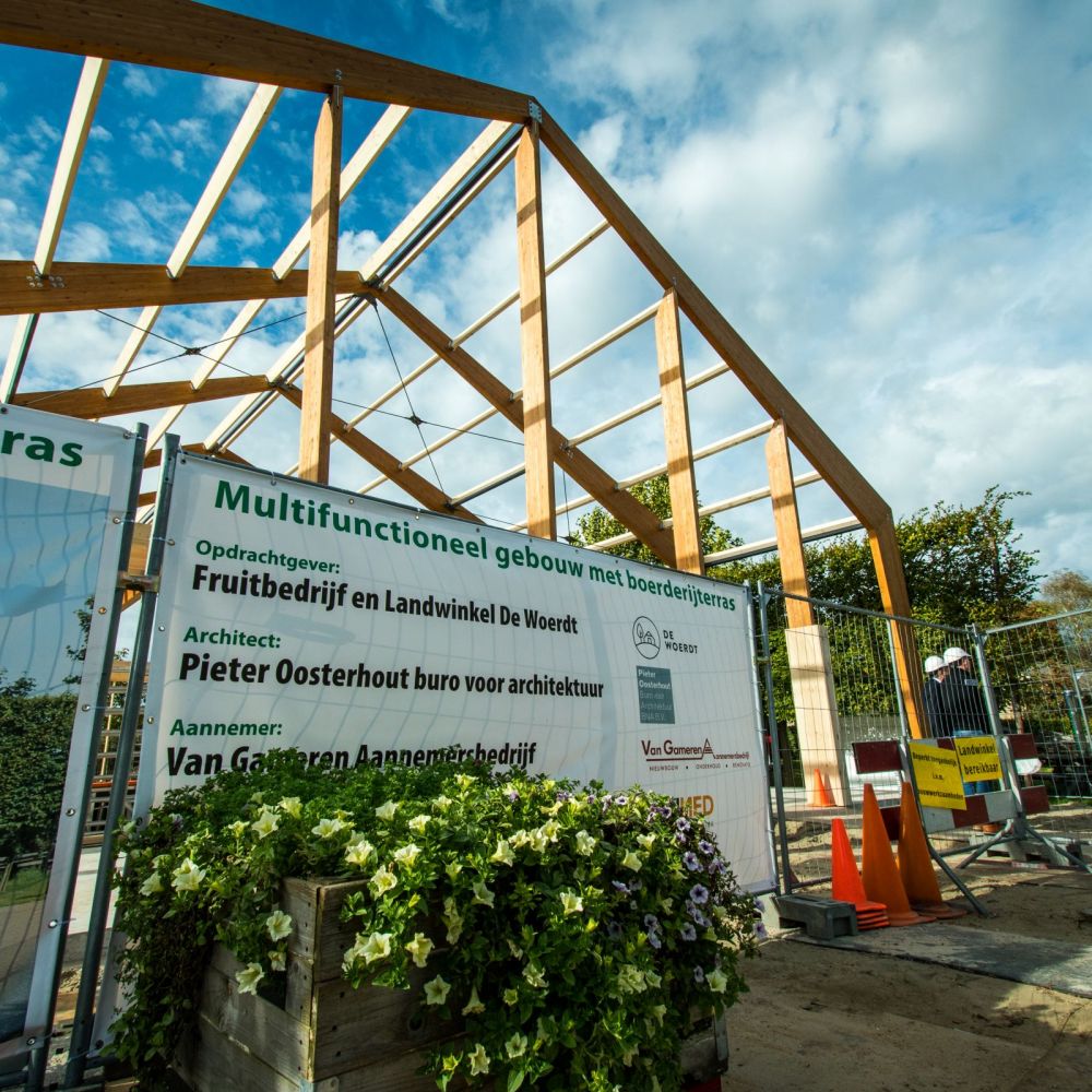 Boerderij terras Landwinkel De Woerdt