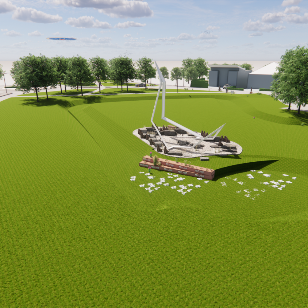 Lichtscupltuur De Zwaon