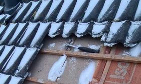 Lekkage door stuifsneeuw 1